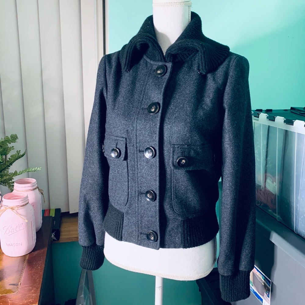 NY&C button up wool blend jacket